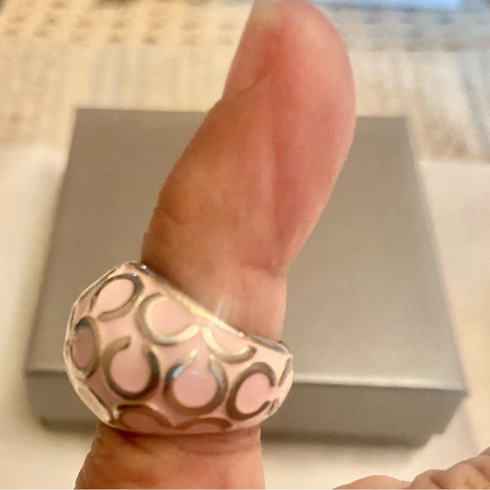 Vintage Pink/Silver Color Ring - Picture 7 of 7